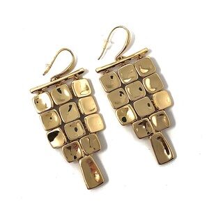 RLM SOHO (Robert Lee Morris) gold plated dangle chandelier earrings
